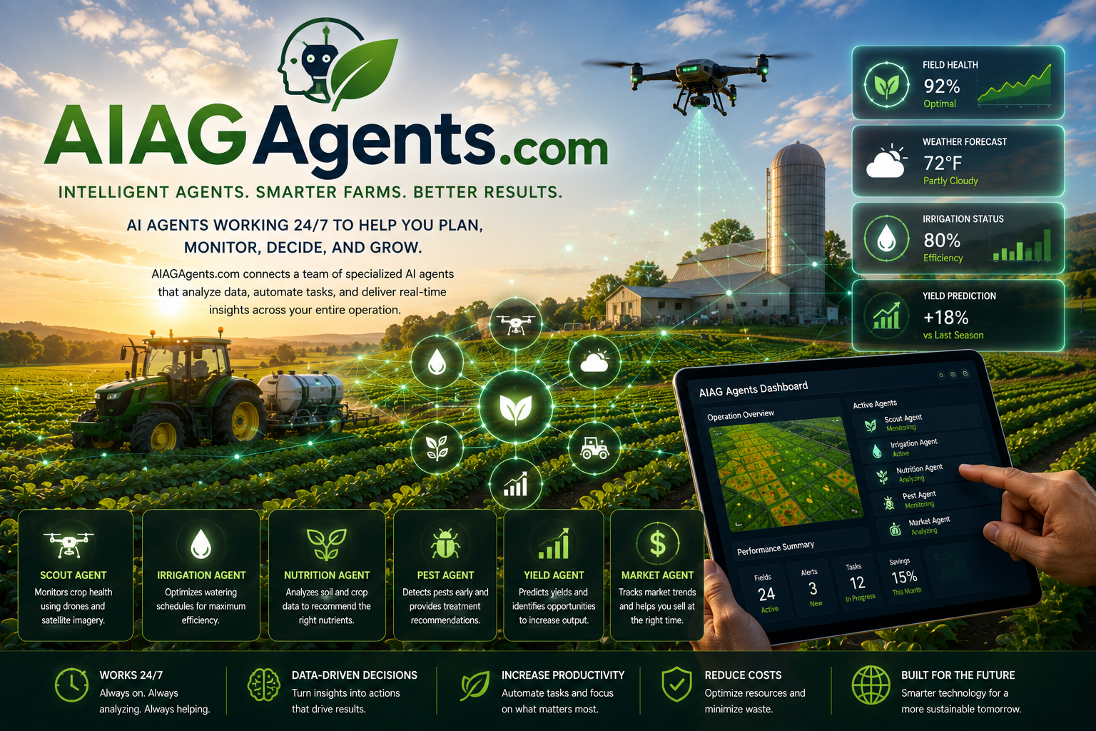 AIAGAgents.com ecosystem graphic