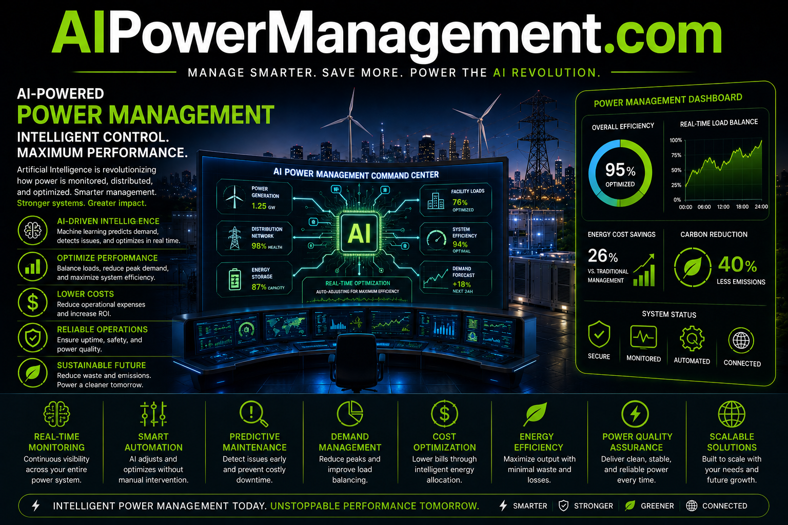 AIPowerManagement.com ecosystem graphic